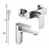 Mexen Alexa DS40 Duschset, Chrom - 71204DS40-00