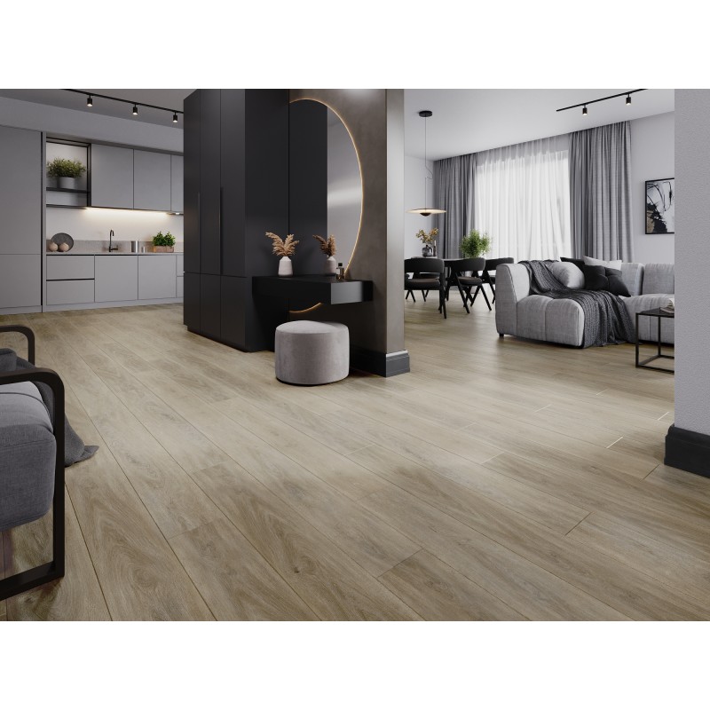 Mexen Parkland πάνελ βινυλίου 1240 x 182 mm SPC 6,5 mm, υπόστρωμα IXPE 1,5 mm, 4 V-Φούγκα, Δρυς