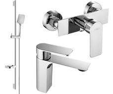 Mexen Alexa DS62 douche set, chroom - 71204DS62-00