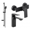 Mexen Alexa DS62 set za tuširanje, crni - 71204DS62-70