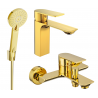 Mexen Alexa R40 bathtub set, gold - 71203R40-50