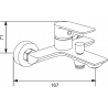 Mexen Alexa R40 Badezimmerset, schwarz - 71203R40-70