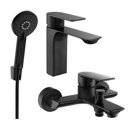 Mexen Alexa R40 vannikomplekt, must - 71203R40-70