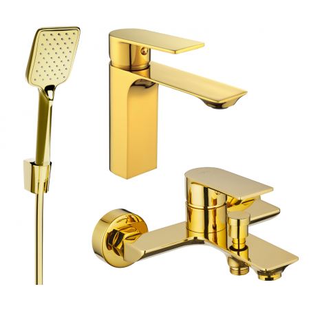 Mexen Alexa R62 vannikomplekt, kuldne - 71203R62-50
