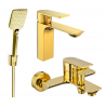 Mexen Alexa R62 bath set, gold - 71203R62-50