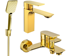 Mexen Alexa R62 badkarsset, guld - 71203R62-50