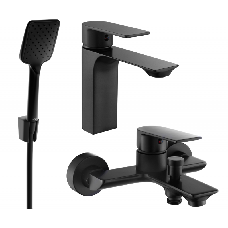 Mexen Alexa R62 set da bagno, nero - 71203R62-70