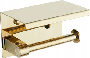 Mexen soporte para papel con estante, dorado - 701197-50