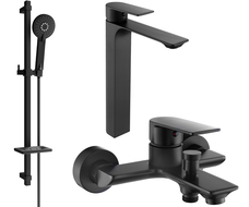 Mexen Alexa Ensemble baignoire DQ40, noir - 71213DQ40-70
