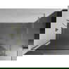 Mexen Kioto parede de duche Walk-in 65 x 200 cm, transparente 8 mm, dourado escovado - 800-065-101-55-00