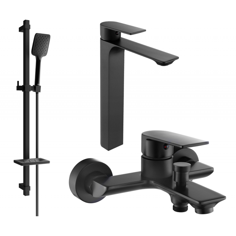 Mexen Alexa DQ62 badset, zwart - 71213DQ62-70