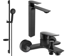Mexen Alexa DS40 conjunto de bañera, negro - 71213DS40-70