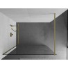 Mexen Kioto dušisein Walk-in 100 x 200 cm, läbipaistev 8 mm, kuldne harjatud - 800-100-101-55-00