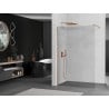 Mexen Kioto Walk-in Shower Panel 95 x 200 cm, Transparent 8 mm, Brushed Copper - 800-095-101-65-00