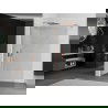 Mexen Kioto douchescherm Walk-in 100 x 200 cm, transparant 8 mm, geborsteld koper - 800-100-101-65-00