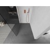 Mexen Kioto douchewand Walk-in 145 x 200 cm, transparant 8 mm, geborsteld koper - 800-145-101-65-00