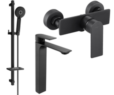Mexen Alexa DQ40 Duschsystem, schwarz - 71214DQ40-70