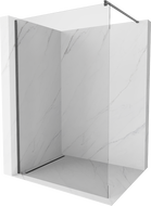 Mexen Kioto tuš pregrada Walk-in 100 x 200 cm, prozirna 8 mm, brušeni pištolj sivi - 800-100-101-66-00