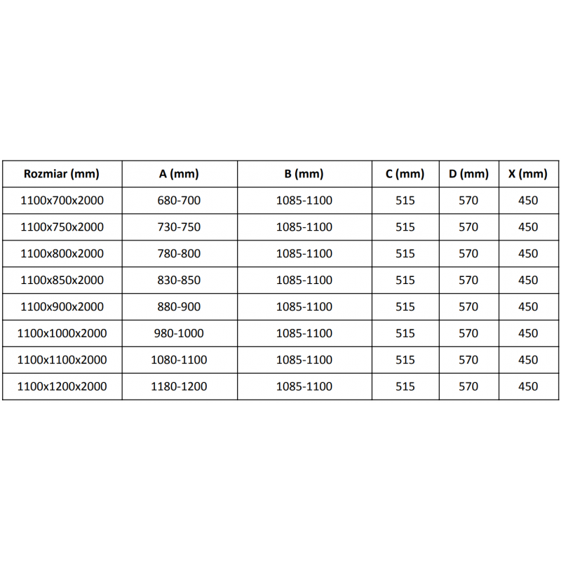 Mexen Velar L schuifdouchecabine 110 x 75 cm, grafiet, geborsteld koper - 871-110-075-43-65