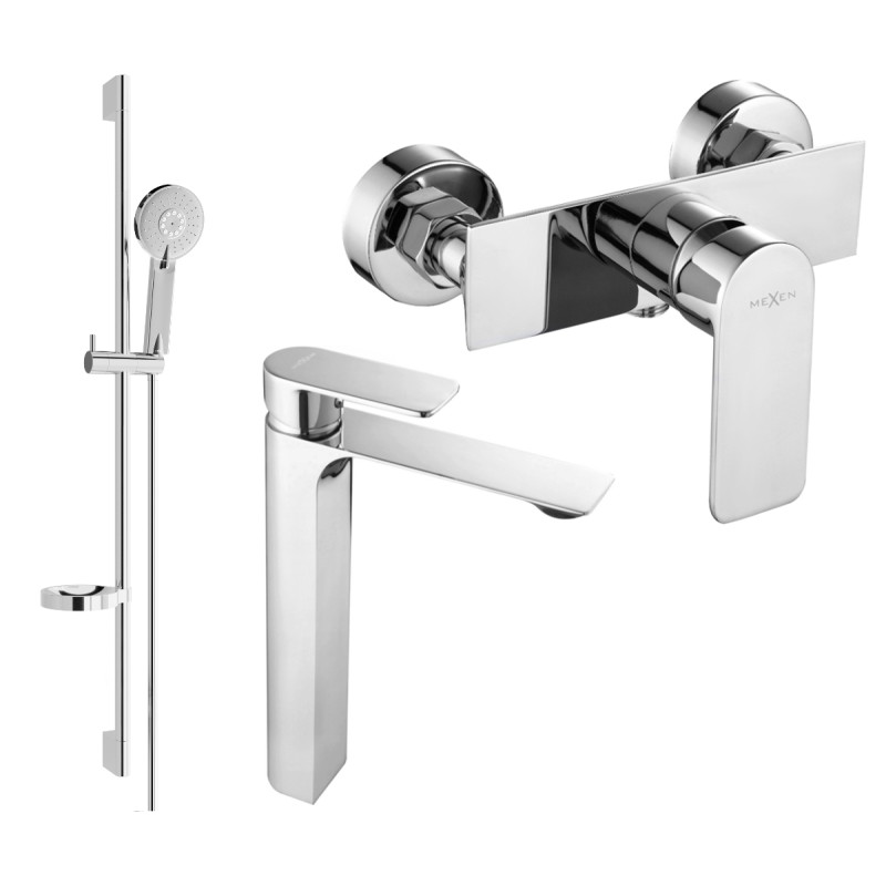 Mexen Alexa DS40 dušikomplekt, kroom - 71214DS40-00