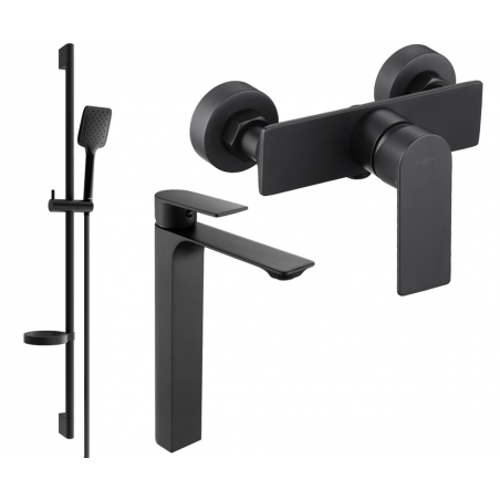 Mexen Alexa DS62 set za prhanje, črn - 71214DS62-70