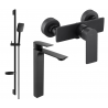 Mexen Alexa DS62 shower set, black - 71214DS62-70