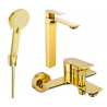 Mexen Alexa R40 conjunto de bañera, dorado - 71213R40-50