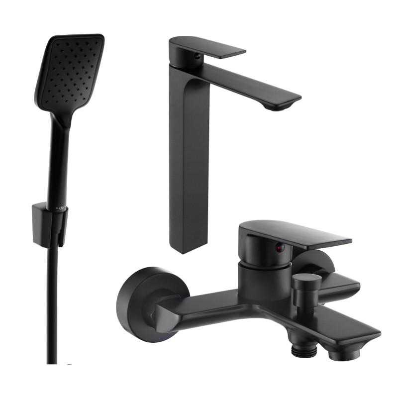 Mexen Alexa R62 vannikomplekt, must - 71213R62-70
