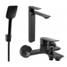 Mexen Alexa R62 vannikomplekt, must - 71213R62-70