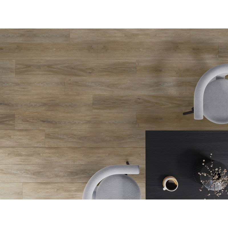 Mexen Palermo vinilne plošče 1240 x 182 mm SPC 6,5 mm, podloga IXPE 1,5 mm, 4 V-rez, Hrast - F1025-1240-182-505-4V1-01