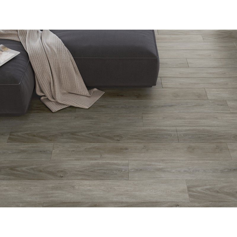 Mexen La Porte Vinylpanele 1240 x 182 mm SPC 6,5 mm, IXPE Ënnerlag 1,5 mm, 4 V-Fuge, Eech - F1026-1240-182-505-4V1-01