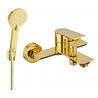 Mexen Alexa R40 bathtub faucet with shower set, gold - 7123R40-50