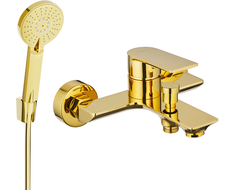 Mexen Alexa R40 badkraan met doucheset, goud - 7123R40-50