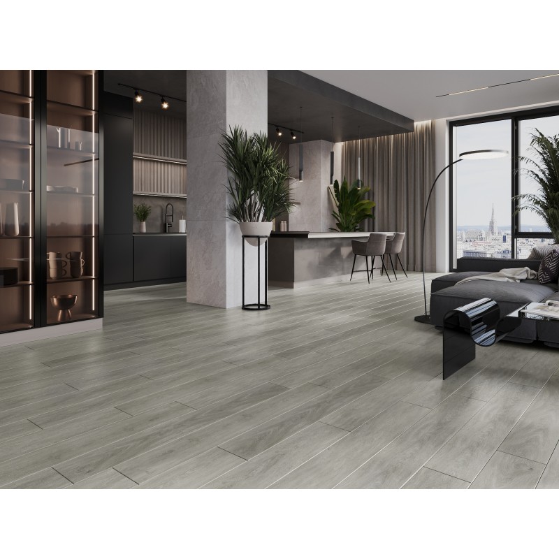 Mexen Redmond pannelli in vinile 1240 x 182 mm SPC 6,5 mm, sottostrato IXPE 1,5 mm, 4 V-Fuga, Rovere - F1027-1240-182-505-4V1-01