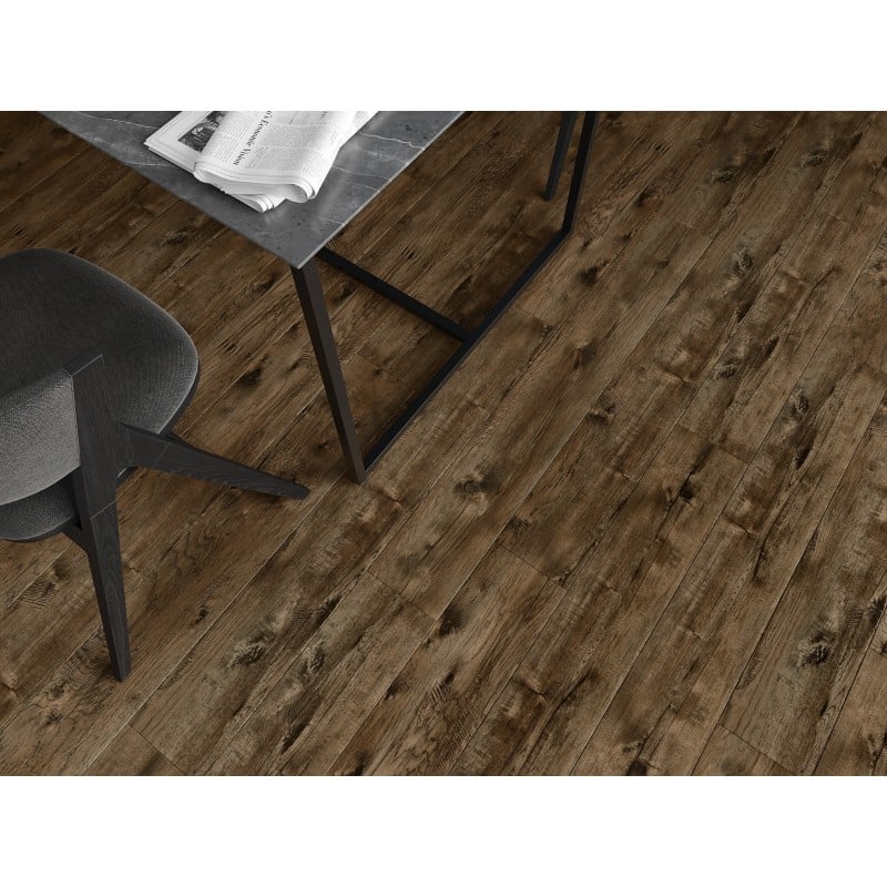 Mexen Orange Beach panneaux vinyles 1240 x 182 mm SPC 6,5 mm, sous-couche IXPE 1,5 mm, 4 V-Joint, Noyer