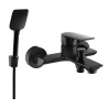Mexen Alexa R62 badkraan met douchepakket, zwart - 7123R62-70
