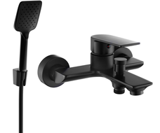 Mexen Alexa R62 bathtub faucet with shower set, black - 7123R62-70