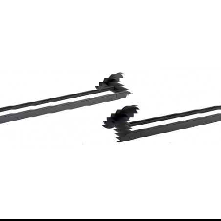 Mexen Tiber cabide duplo para toalha, preto - 7050525-70