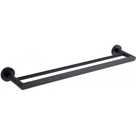 Mexen Tiber double towel rack, black - 7050525-70