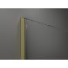Mexen Kioto paroi de douche Walk-in 110 x 200 cm, transparent 8 mm, doré brossé - 800-110-101-55-00