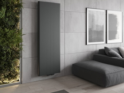Mexen Line VR20SL radiateur plat 1800 x 300 mm, connexion inférieure centrale, 654 W, anthracite - W6VR20SL-180-030-66