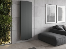 Mexen Line VR20SL Heizkörper 1600 x 400 mm, untere mittige Anschlüsse, 794 W, Anthrazit - W6VR20SL-160-040-66