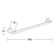 Mexen Tiber rätikuhoidja, kroom - 7050524-00