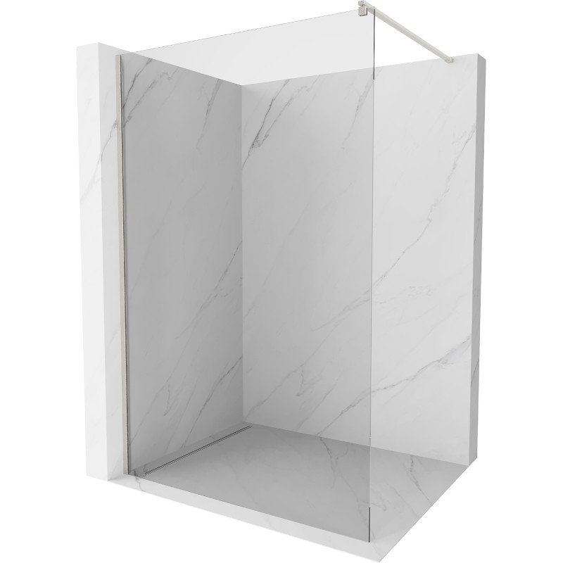 Mexen Kioto dušisein Walk-in 145 x 200 cm, läbipaistev 8 mm, harjatud nikkel - 800-145-101-97-00