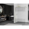 Mexen Kioto paroi de douche Walk-in 70 x 200 cm, transparent/givré 8 mm, doré brossé - 800-070-101-55-35