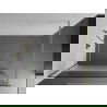 Mexen Kioto douchewand Walk-in 100 x 200 cm, transparant/frost 8 mm, goud geborsteld - 800-100-101-55-35