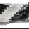 Mexen Kioto douchewand Walk-in 130 x 200 cm, transparant/frost 8 mm, goud geborsteld - 800-130-101-55-35