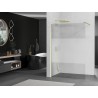 Mexen Kioto dušisein Walk-in 130 x 200 cm, läbipaistev/matt 8 mm, kuldne harjatud - 800-130-101-55-35