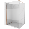 Mexen Kioto Duschwand Walk-in 70 x 200 cm, transparent/gefrostet 8 mm, gebürstetes Kupfer - 800-070-101-65-35
