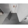 Mexen Kioto Duschwand Walk-in 90 x 200 cm, transparent/frost 8 mm, gebürstetes Kupfer - 800-090-101-65-35